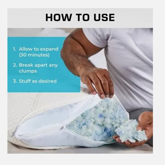 Filler Shredded‎ Memory Foam 5lb - Picture 7 of 11